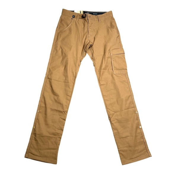 NWT PrAna Mens 28x32 Stretch Zion Slim Pant II Sepia Brown Cargo Hiking Pants
